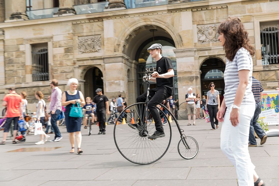 Hochradfahrer für Ihr Stadtjubiläum