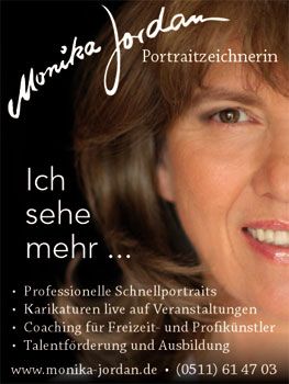 Monika Jordan Portrait-Schnellzeichnerin