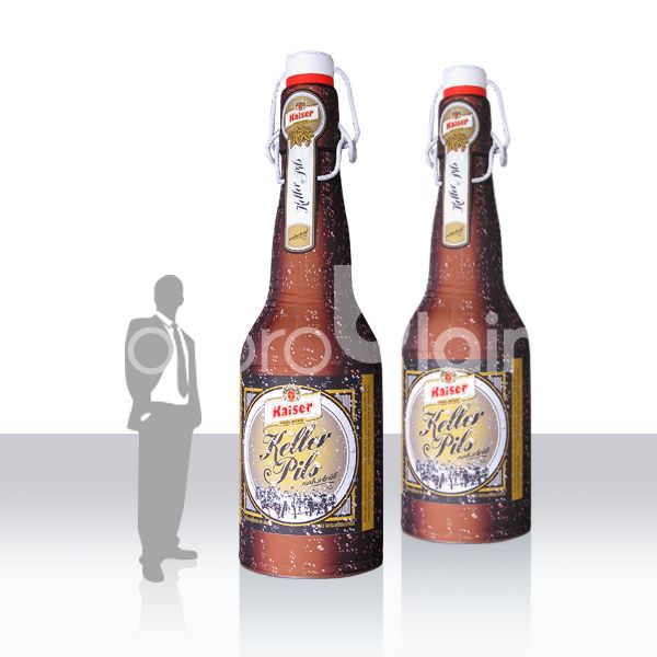 aufblasbare Flasche / Riesenflasche / Werbung für Brauerein - Flasche XXL Keller Pils