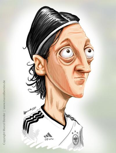 Karikatur von Mesut Özil