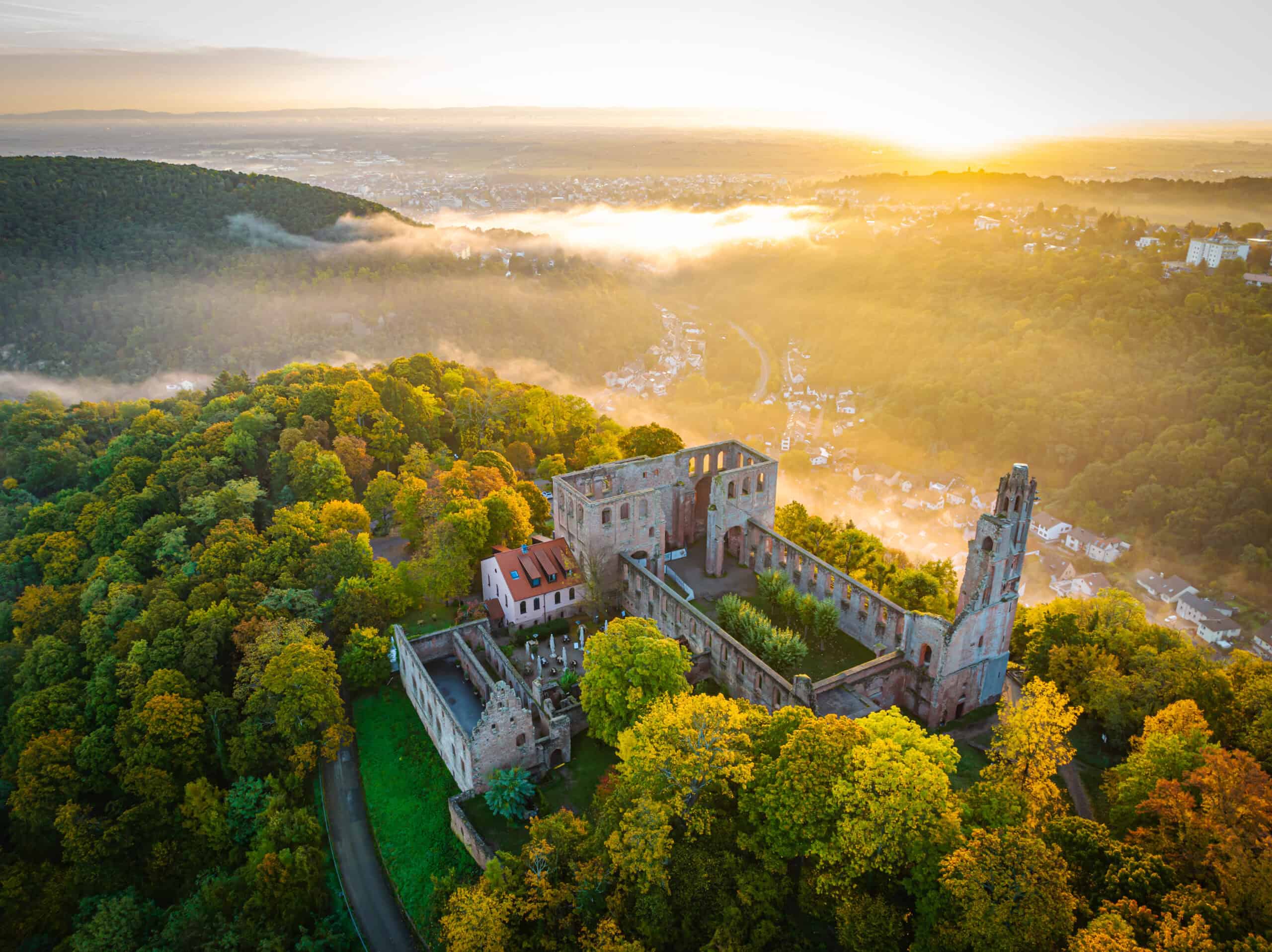 KONRAD2 auf der Klosterruine Limburg
